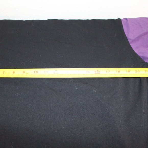 porple and black color block t shirt - Picture 3 of 7